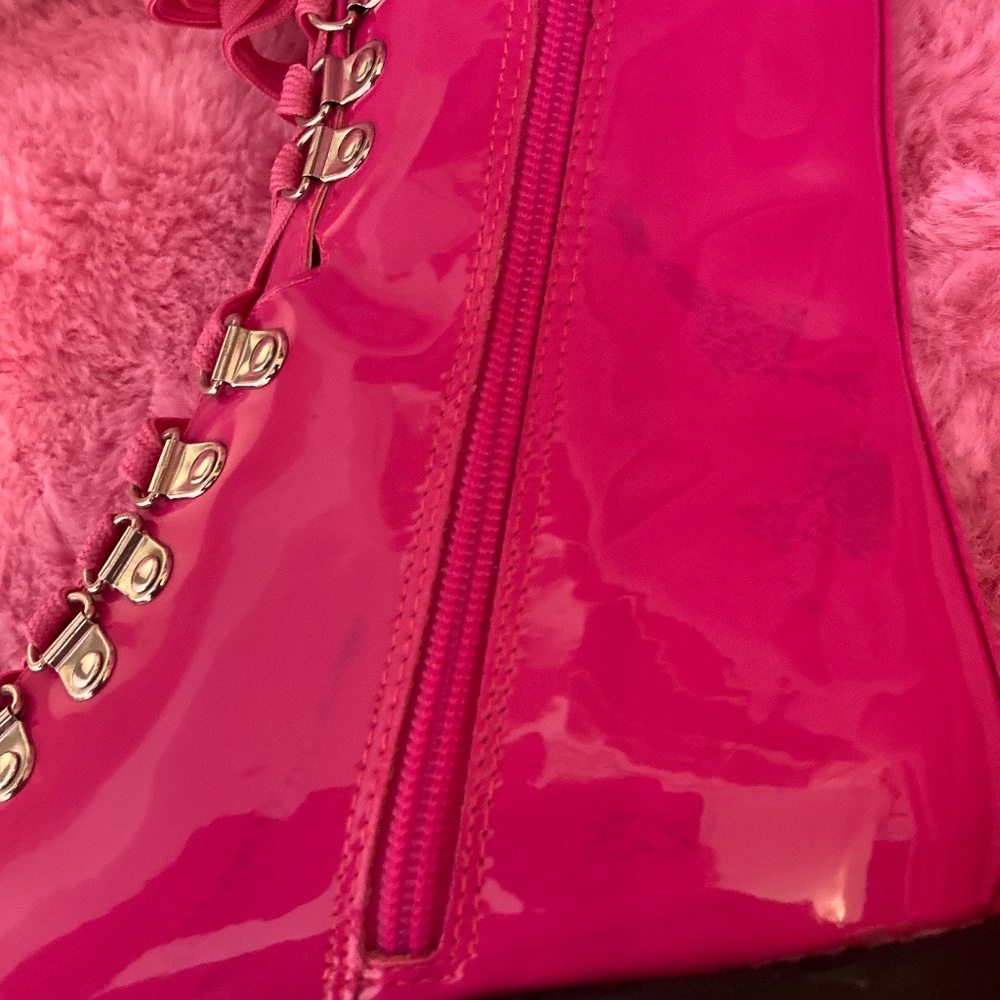 Pink Combat Boots 💗 - Picture 6 of 8